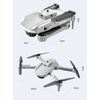 Mini Dron K105 Max Con Cámara Única 4k Evitación Inteligente De Obstáculos (1 Baterías - Duración De La Batería: 15 Min - Gris)
