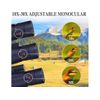 Monocular 10-30x50 Para Adultos, Alcance Monocular Hd A Prueba De Agua Con Soporte De Trípode Para Teléfono Inteligente Para Obser