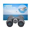 Potentes Binoculares Para Adultos De 1000 M, Potentes Binoculares Hd De 12x42 Con Lente Bak4 Prism Fmc, Antivaho Y Resistente Al Agua Con Nitrógeno, P-army Green