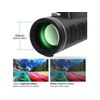 Telescopio Monocular, Monocular De Alta Potencia 80x100 Con Soporte Para Teléfono Inteligente Y Trípode Ajustable Prisma Bak4 Para Birder Obse - Negro