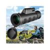 Telescopio Monocular, Monocular De Alta Potencia 80x100 Con Soporte Para Teléfono Inteligente Y Trípode Ajustable Prisma Bak4 Para Birder Obse - Negro