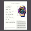 Veanxin Smartwatch Colorido Luminoso Electrónico Impermeable Reloj Deportivo -azul