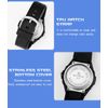 Veanxin Relojes Para Hombre Reloj Deportivo Con Alarma Led Impermeable -negro