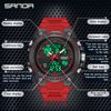 Veanxin Relojes Para Hombre Reloj Despertador Led Impermeable Deportivo Reloj De Pulsera -marrón Oscuro