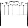 Cabecero De Forja Manchego, Color Negro Plata Cabezal Para Cama De 90 Cm, Cama Juvenil (95 Cm X 125 )