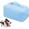 Neceser Para Mujer, Bolsa De Maquillaje Con Asa, Bolsa De Maquillaje Impermeable De Pu