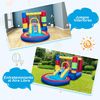 Castillo Hinchable Con Soplador, Castillo Hinchable Con Tobogán, Costway 380 X 206 X 178 Cm