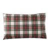 Juego Nórdico 3 Piezas 100% Algodón Cama De 150_160cm Tartan Blanco