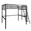 Cama Mezzanine Integrada Escritorio Negro Meubles Cosy 140*190cm