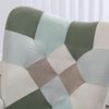 Mecedora Escandinava De Tela Patchwork Meubles Cosy 71*85*97cm