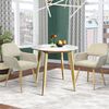 Set 2 Sillas Comedor Escandinavo Tela Meubles Cosy 56x56x78cm Beige