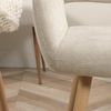 Set 2 Sillas Comedor Escandinavo Tela Meubles Cosy 56x56x78cm Beige