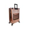 Travel Maleta Diamond Rígida Mediana 70.0 X 44.0 X 27.0 Cms Resistente Y Ligera Color Rosa Metal