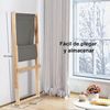 Silla Plegable De Playa, Silla De Madera De Haya Reclinable En 3 Posiciones Y Plegable Costway 60 X 84 X 96 Cm