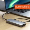 Hub Usb C A Hdmi 4k, Disco Duro Ssd, 2 Usb, Usb C Satechi Gris Acero