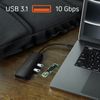 Hub Usb C A Hdmi 4k, Disco Duro Ssd, 2 Usb, Usb C Satechi Negro