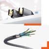 Cable Hdmi 2.1 Ultra Hd Resolución 8k / 60hz Nailon Trenzado 2m Satechi Gris