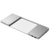 Hub Para Imac 24'' Lector Disco Duro Ssd Multipuertos Diseño Slim Satechi Plata