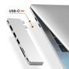 Hub Macbook Satechi Pro Slim Plata, Usb Usb-c Hdmi 4k Lector De Tarjetas