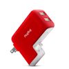 Adaptador De Viaje Universal 5 Enchufes + 2xusb Plugbug Duo Twelve South - Rojo