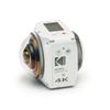 Kodak Pixpro 4kvr360 Action Cam Blanca - Pack Estándar - Cámara Digital De 360° - Doble Lente - Vídeo 4k - Accesorios Incluidos