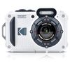 Kodak Pixpro Wpz2 - Cámara Digital Compacta De 16mp, Resistente Al Agua Hasta 15 Profundidades, A Prueba De Golpes, Vídeo 720p, Pantalla Lcd De 2,7" - Batería Li-ion - Blanca