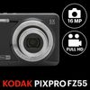 Kodak Pixpro Fz55 - Cámara Digital De 16 Megapíxeles, Zoom Óptico 5x, Pantalla Lcd De 2,7", Estabilizador Óptico, Vídeo Full Hd 720p, Ión-litio - Negro