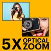 Kodak Pixpro Fz55 - Cámara Digital De 16 Megapíxeles, Zoom Óptico 5x, Pantalla Lcd De 2,7", Estabilizador Óptico, Vídeo Full Hd 720p, Ión-litio - Rojo
