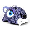 Casco De Bicicleta Para Niños De 2 A 7 Años  Crazy Safety Leopardo Morado- Homologado Y Certificado Según Norma En 1078