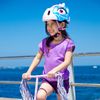 Casco De Bicicleta Para Niños De 2 A 7 Años  Crazy Safety Jirafa Azul - Homologado Y Certificado Según Norma En 1078