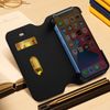 Funda Cuero Para Iphone 12 Mini Solapa Tarjetero Otterbox Strada Via Negro