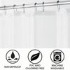 Peva Largo 72" X 72 Forro Impermeable Para Cortina De Ducha, Paquete De 2, Transparente - Mdesign