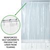 Peva Largo 72" X 72 Forro Impermeable Para Cortina De Ducha, Paquete De 2, Transparente - Mdesign