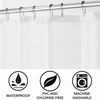 Peva Largo 84" X 72 Forro Impermeable Para Cortina De Ducha, Paquete De 2, Transparente - Mdesign