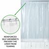 Peva Largo 84" X 72 Forro Impermeable Para Cortina De Ducha, Paquete De 2, Transparente - Mdesign