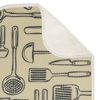 Alfombrilla Absorbente Reversible De Microfibra Para Secar Platos - Pack De 2 - Trigo/marfil - Mdesign