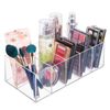 Organizador De Maquillaje De Plástico Dividido En 6 Secciones Para El Tocador Del Baño - Transparente - Mdesign