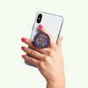 Pop Grip Para Smartphones Diseño Estándar Hogwarts Floral Glitter