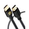 Pack De 2 Cables Hdmi 4k 1m Alta Velocidad, Nylon Trenzado Y Conectores De Oro Powerbear