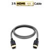 Pack De 2 Cables Hdmi 4k 1m Alta Velocidad, Nylon Trenzado Y Conectores De Oro Powerbear