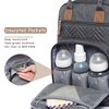 Mochila Para Pañales Con Cambiador Portátil Gris Oscuro Iniuniu