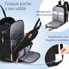 Mochila Para Pañales Con Cambiador Portátil Negro Ruvalino