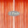 Pack 2 Cortinas Decorativas Metalizada Naranja 1 X 2.5 M Twinkle Star