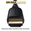 Cable Hdmi 4k 7.5m Alta Velocidad, Nylon Trenzado Y Conectores De Oro Powerbear