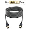 Cable Hdmi 4k 7.5m Alta Velocidad, Nylon Trenzado Y Conectores De Oro Powerbear