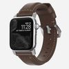 Correa Nomad De Piel Premium, Black Hardware - Marrón P. Apple Watch 42 / 44 Mm