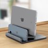 Soporte Escritorio Doble Espacio Para Macbook, Ipad, Iphone Satechi Gris