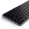 Teclado Qwerty Retroiluminado Usb-c Slim W3 Con Cable Y Teclado Numérico