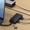 Hub Usb-c A Hdmi 4k, Vga, Ethernet, 2 Usb + 2 Usb-c, Tarjeta Satechi Negro