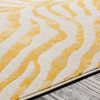 Alfombra De Pasillo Zebra Bohemia Amarillo/beige 80x220cm Cybele